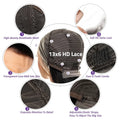30 36 Inches Chocolate Brown Lace Front Human Hair Wig Pre Plucked Dark Brown Bone Straight 13x4 13x6 HD Lace Frontal Wigs